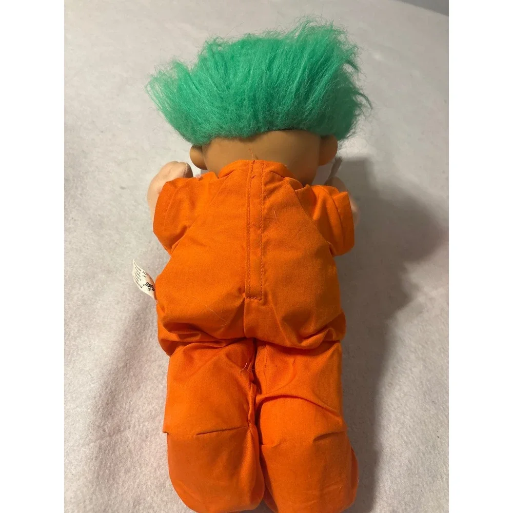 Russ Troll Doll Halloween Pumpkin Outfit Green Hair‎ Collectible Toy